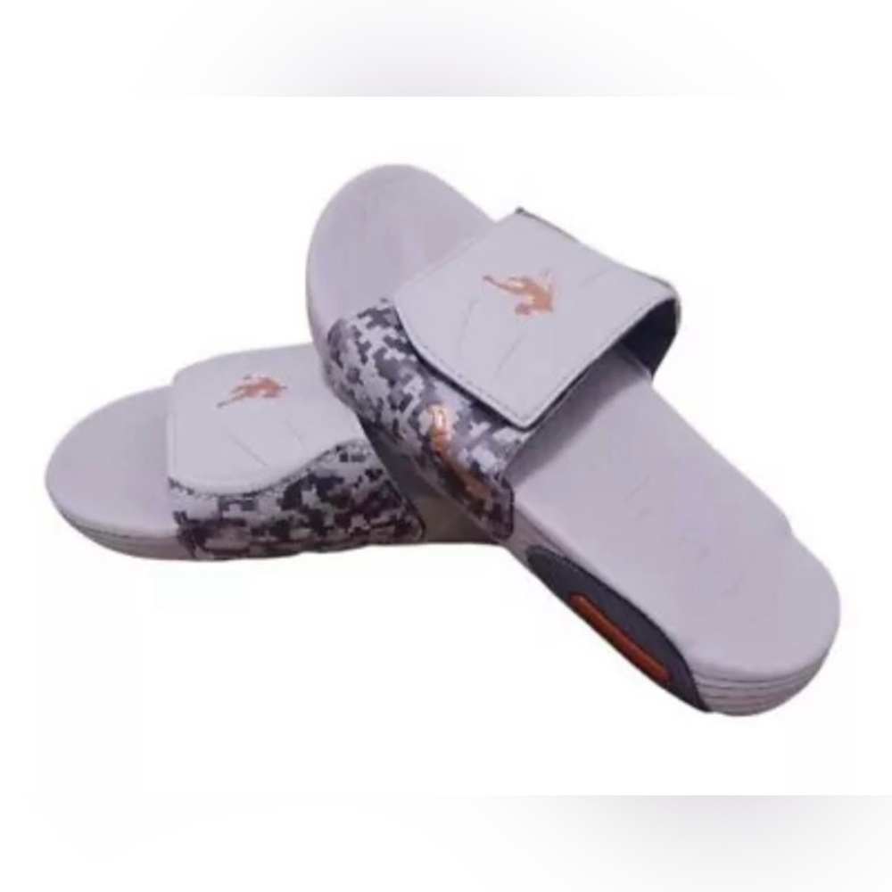 Stylish Gray Slide Sandals, AND 1 flip flops for children, Size 13-1 / US 1